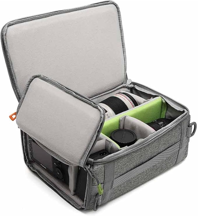 Camera Insert Bag, Shockproof &Pressure-proof Dual Opening Padded Camera Lens by svatin