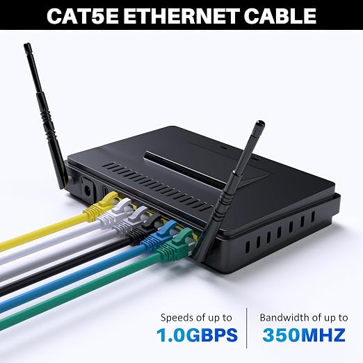 Cat5e Ethernet Cable 75 FT, Long Cat 5e Internet Cable, Standard RJ45 Connector - Image 5