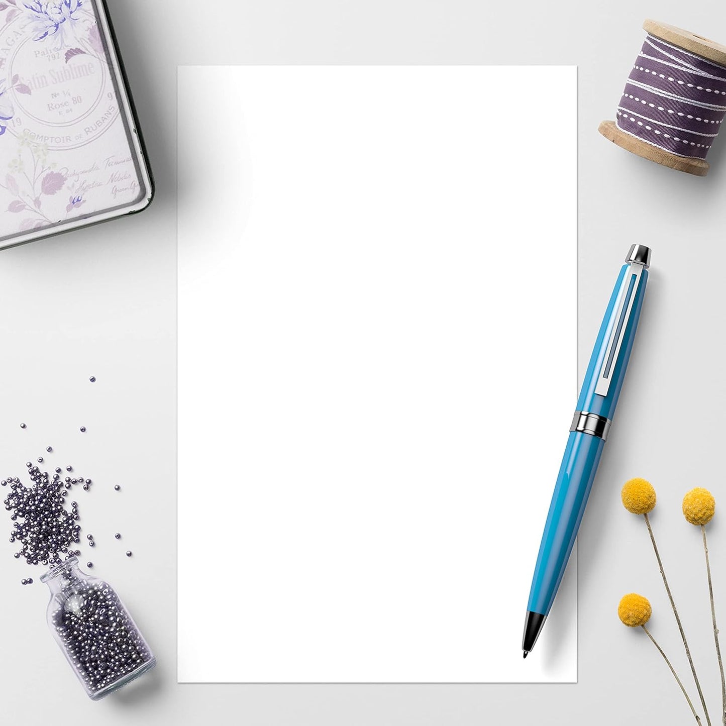 321Done 2-Part Blank Carbonless Notepad, 5.5x8.5 Portrait, Made in USA, Carbon Duplicate Copy Paper, for Art Drawing Sketchbook Teacher Notes to Parent (50 Sets) White/Yellow