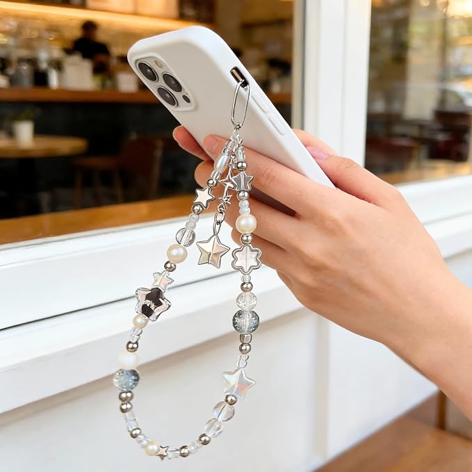 Cute Beaded Camera Wrist Strap for Phone, Digital Camera Charm Lanyard - Image 7