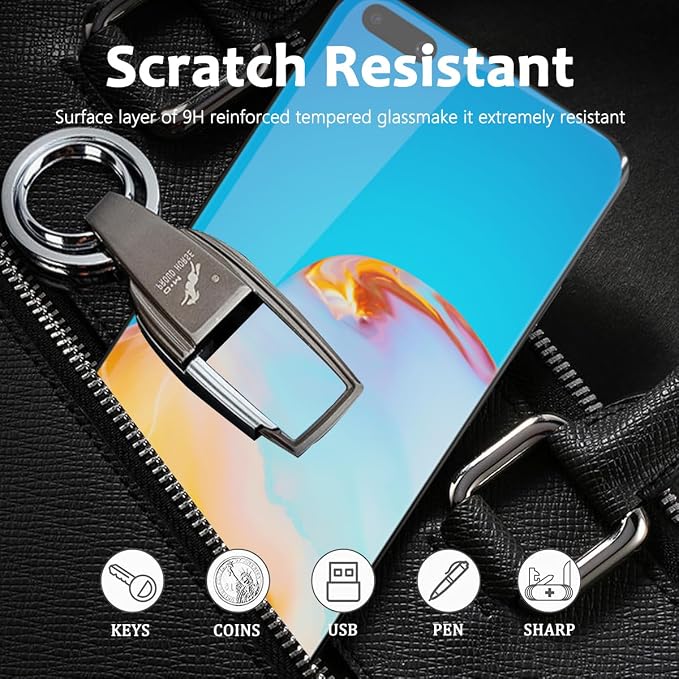 2 Pack Privacy Tempered Glass for Huawei P40 Pro 5G Screen Protector, 9H - Image 3
