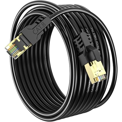 Cat 8 Ethernet Cable 30FT, High Speed 40Gbps, by Unknown