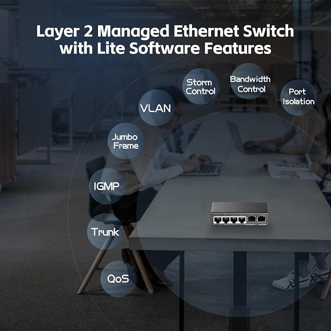 Binardat 4 Port 2.5G Web Managed Switch - Image 6