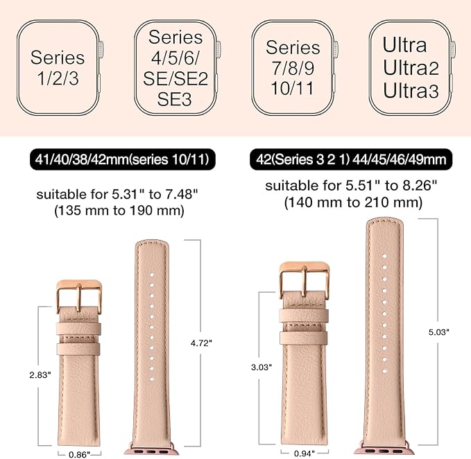 SUNFWR Leather Bands Compatible - Image 5