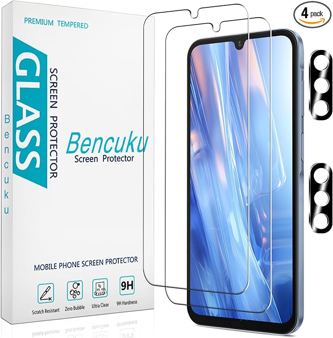 Screen Protector for Samsung Galaxy A17 Tempered Glass by Bencuku
