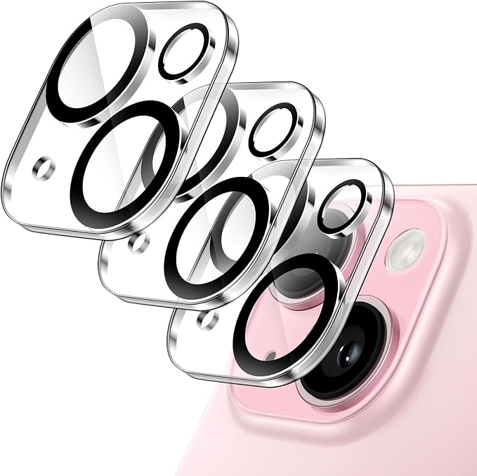 JETech Camera Lens Protector for iPhone 15 6.1-Inch and iPhone 15 Plus 6.7-Inch by JETech