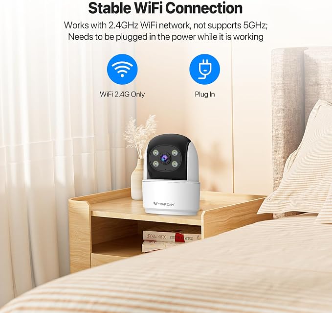 VSTARCAM 3MP Indoor Security Camera, 2.4G WiFi Cameras - Image 6