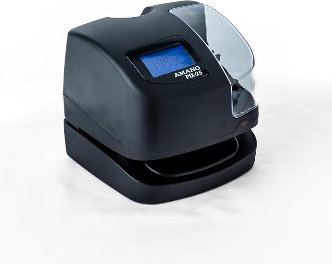 Amano PIX-25 Automatic Date & Time Stamp Machine, Digital Document Stamper - Image 5