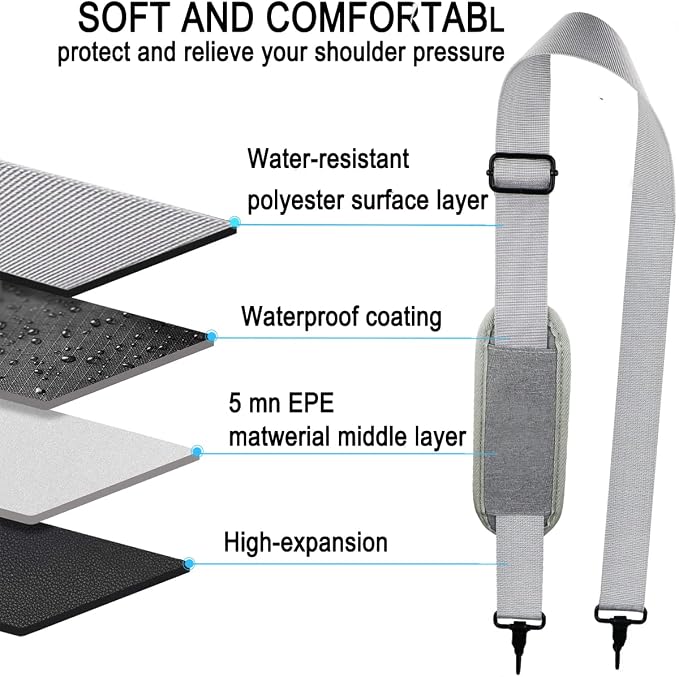 Shoulder Strap, Durable 55" Universal Replacement Laptop Shoulder Strap - Image 5
