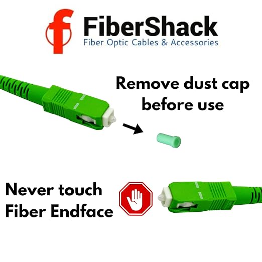 Fibershack - 3M / 10ft Fiber Optic Internet Cable & Connector - SC/APC to - Image 5