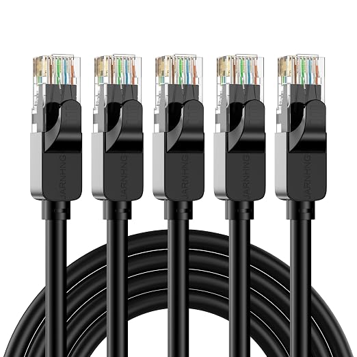Cat 6 Ethernet Cable 1.5 ft, Indoor/Outdoor High Speed 10Gbps Internet Cable by Unknown