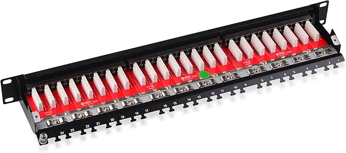 Cable Matters Rackmount or Wall Mount 24-Port Shielded RJ45 Patch Panel - Image 3