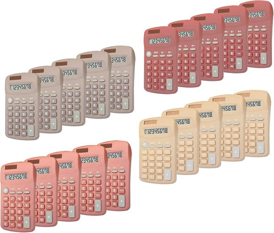 Basic Calculator Dual Power 8 Digit Desktop Calculator by BESTWYA