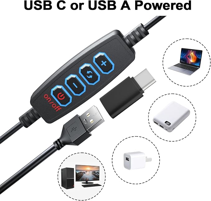 Ring Light Clip on Laptop Monitor, Webcam Light 10 Brightness Level Video - Image 4