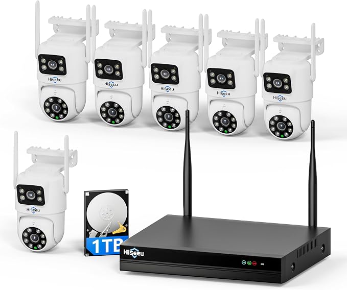 Hiseeu Wireless Security Cameras Outdoor, 5G & 2.4G WiFi Pro, Wireless Home by Hiseeu