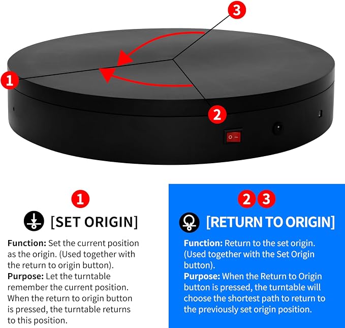 Programmable Motorized Electric Photography Turntable Rotating Platform - Image 5