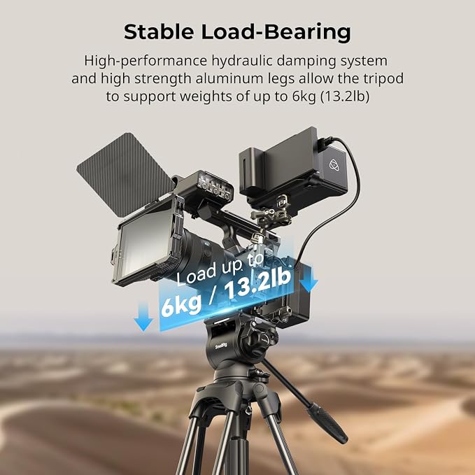 SmallRig AD-01S Video Tripod, Dual-Mode Quick Release Plate, Load up to 13.2lb - Image 7