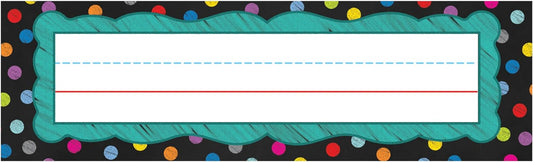 Carson Dellosa 36PC Colorful Name Labels for Kids, Chalkboard Tags for Labeling Classroom, School Supplies, Desk Organizer, and Locker Organization, Teacher Decor