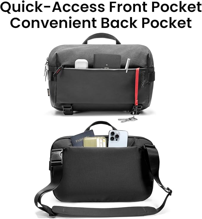 tomtoc Compact EDC Sling Bag 3L-10L, Minimalist Crossbody Bag Chest Shoulder - Image 5