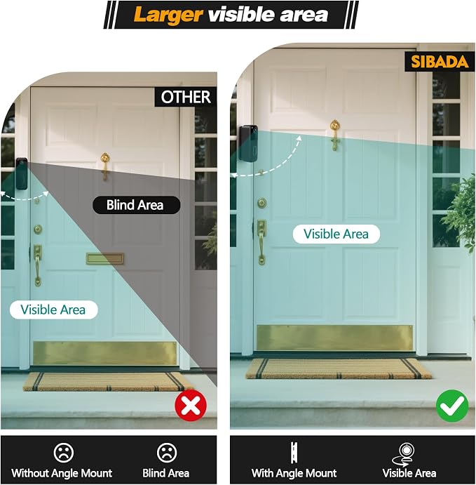 All-New Blink Doorbell Angle Mount, Adjustable 30–55 Degrees Corner Mount - Image 6
