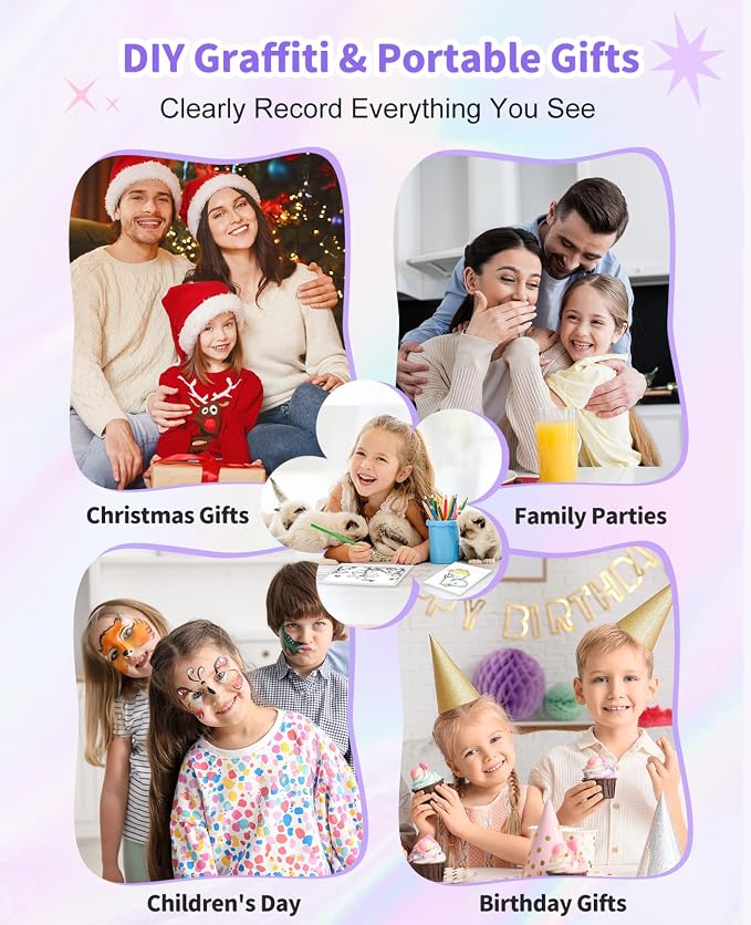 Digital Camera for Kids Instant Print, 48MP Dual-Lens Kids Camera for Girls - Image 7
