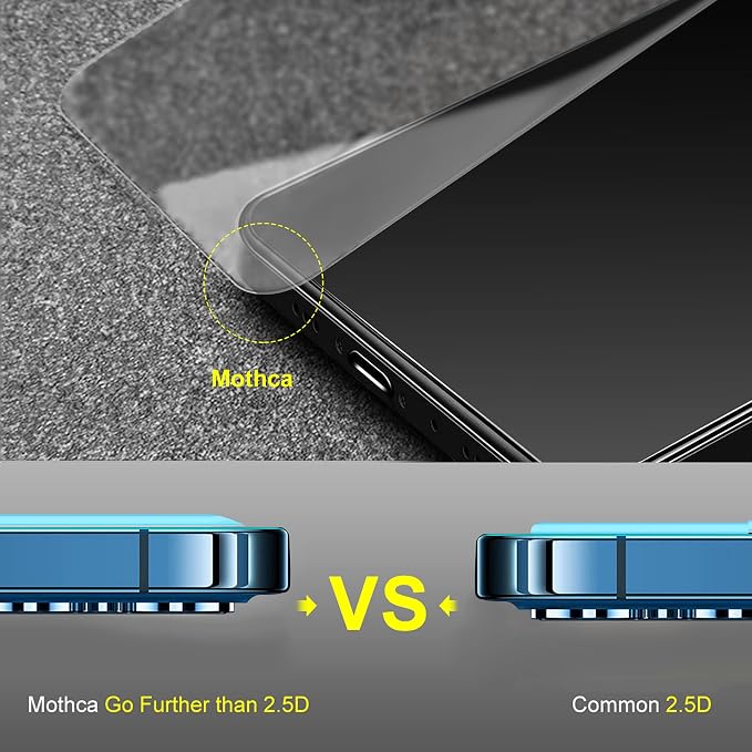 Mothca 2 Pack Matte Glass Screen Protector - Image 6