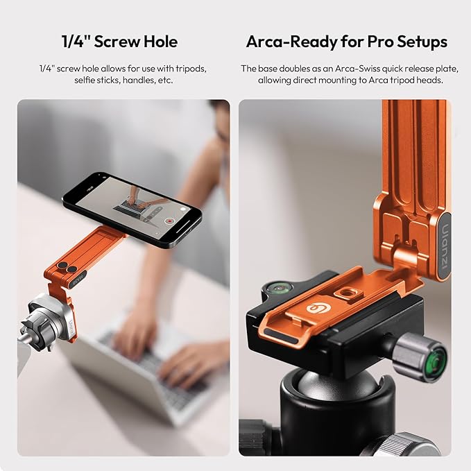 ULANZI Magnetic Phone Tripod for iPhone, MA38 Portable Phone Holder Mini Tripod - Image 4