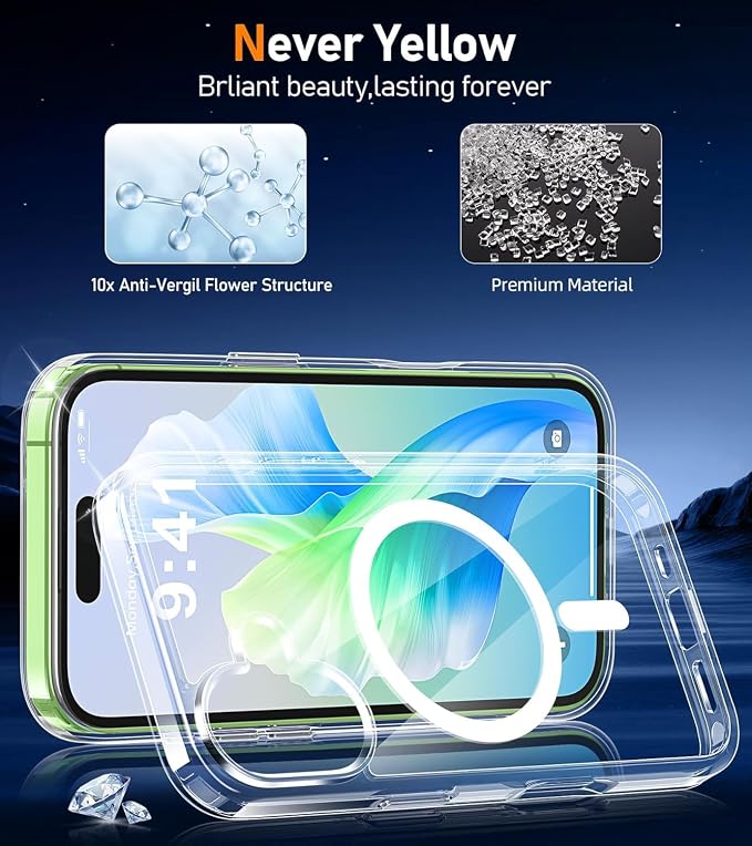 for iPhone 17 Case Clear, Magnetic iPhone17 Case - Image 3