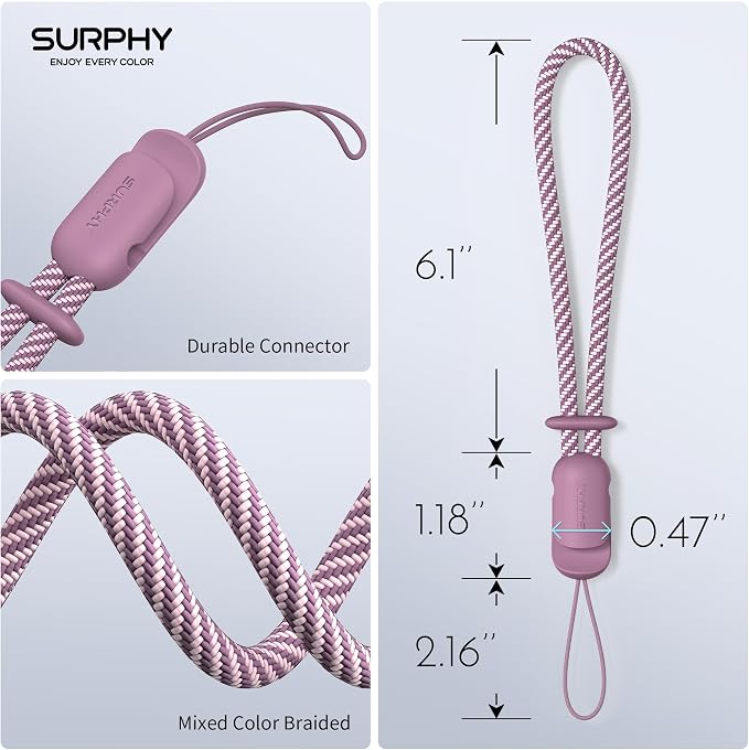 SURPHY 2 Pack Phone Lanyard for Cellphone Case, Phone Wrist Strap for Case - Image 5