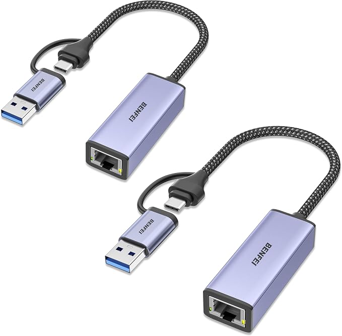 BENFEI USB Ethernet Adapter 1000 Mbps, Mac OS by BENFEI