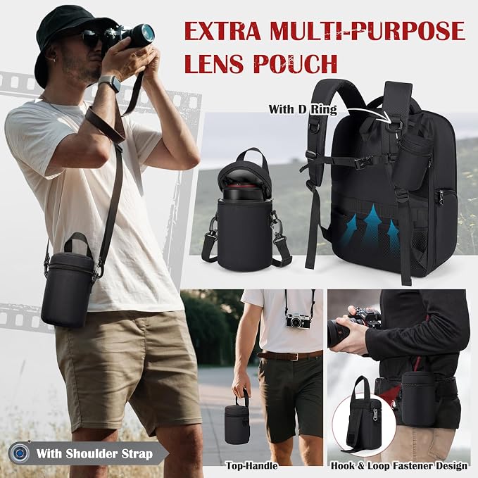 SDYSM Camera Backpack, Hardshell DSLR/SLR Camera Bag - Image 7
