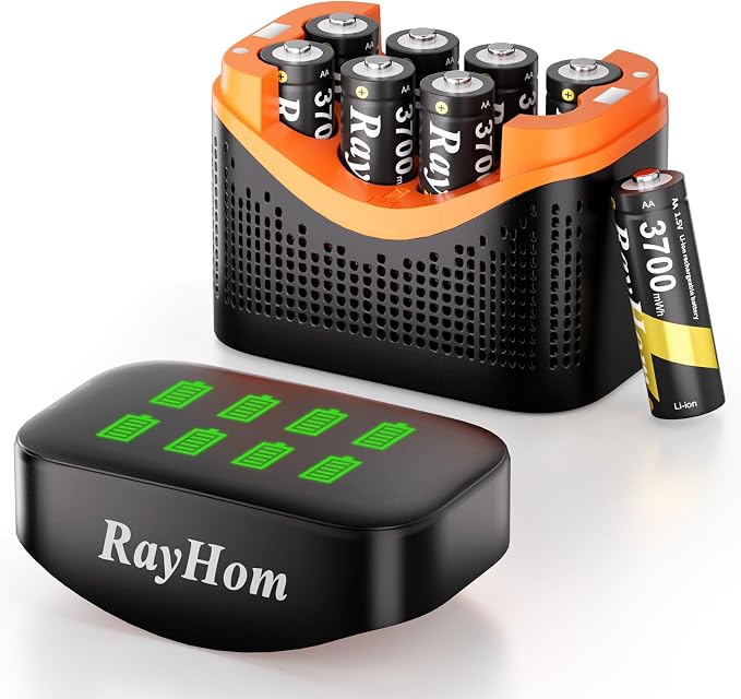 Rechargeable AA Lithium Batteries by RayHom