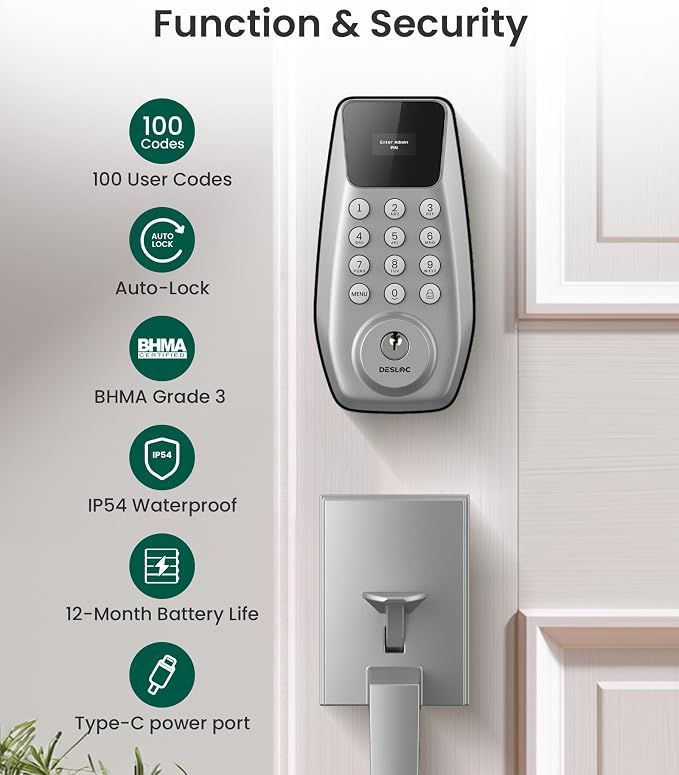 DESLOC C100 Keyless Entry Door Lock - Image 4