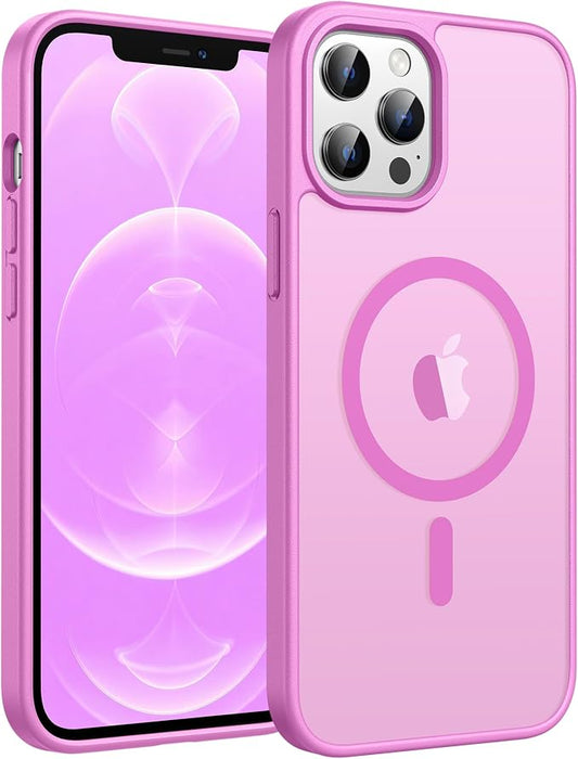 FNTCASE for iPhone 12 Pro Max Case: Translucent Matte Magnetic Phone Cover by FNTCASE