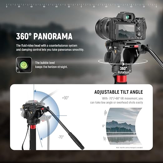 NEEWER 71.6" Pro Camera Monopod - Image 3