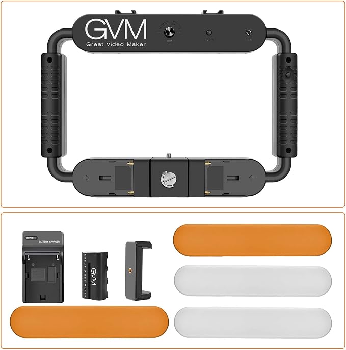 GVM Great Video Maker LED Ring Light 5600K Selfie Light, Smartphone Video Rig & - Image 14