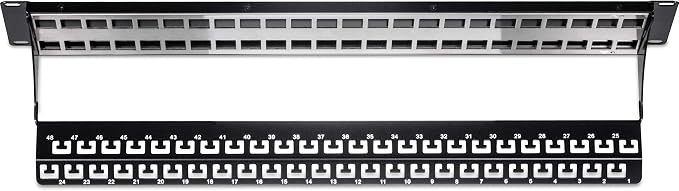 TRENDnet 48-Port Blank Keystone Shielded 2U HD Patch Panel, 2U 19” Metal - Image 6