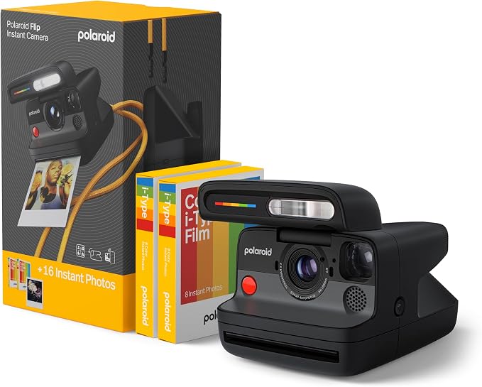 Polaroid Flip Instant Camera + Color Film Bundle by Polaroid