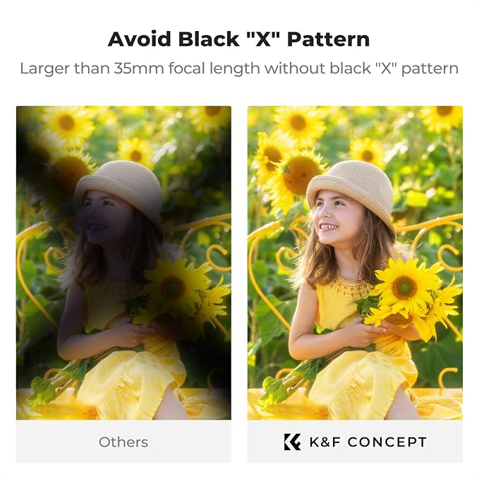 K&F CONCEPT 62mm Black Diffusion Mist Effect 1/4 & Variable ND2-32 & Circular - Image 4
