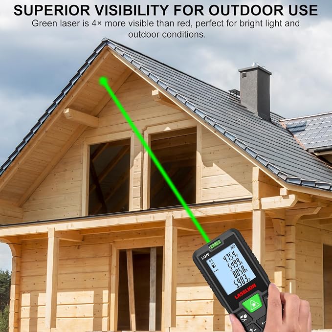 Laser Measure Device, LASELION 229ft Digital Laser Tape Measure High Accuracy - Image 6