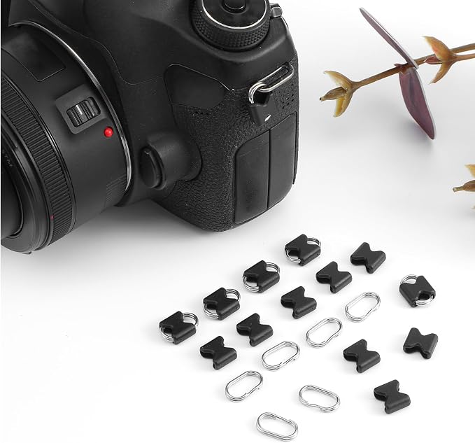 Molain 12Pcs Stainless Steel Oval Split Rings, Compatible Camera Strap Hook Lug - Image 4