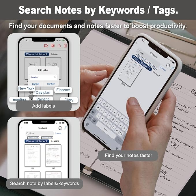 Smart Pen for Note Taking Set Real-Time Paper-to-Digital, Smart Digital Notebook - Image 5