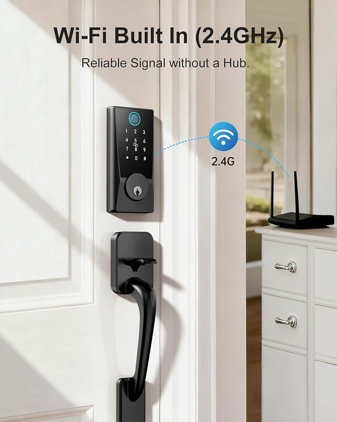 WiFi Smart Lock for Front Door, Built-in WiFi Deadbolt - Image 2