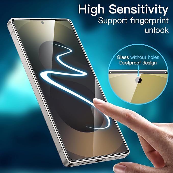 JETech Screen Protector for Samsung Galaxy S25 Ultra 5G - Image 6