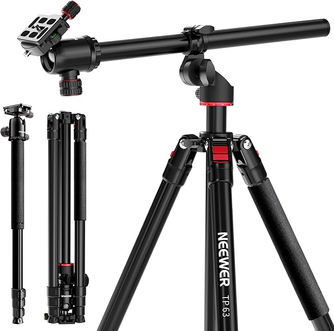 NEEWER 90 Inch Tall Overhead Horizontal Camera Tripod Monopod by Neewer
