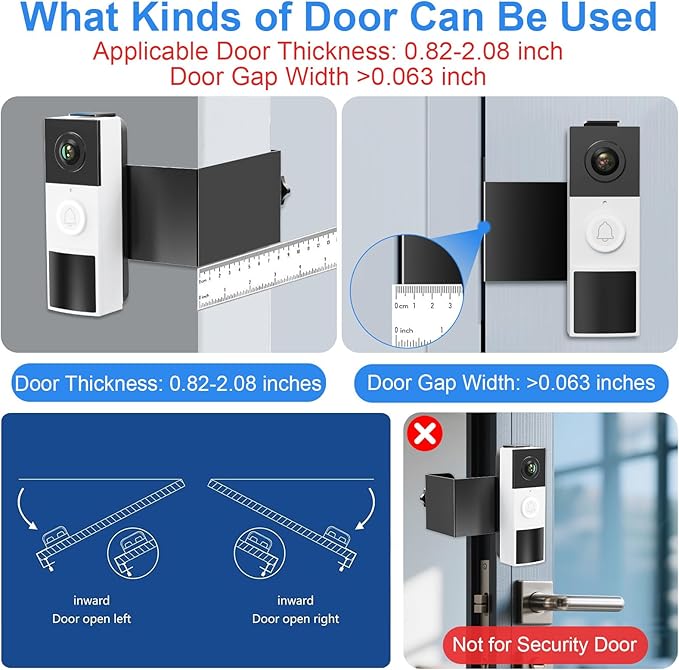 Anti-Theft Doorbell Mount No Drill Compatible - Image 3