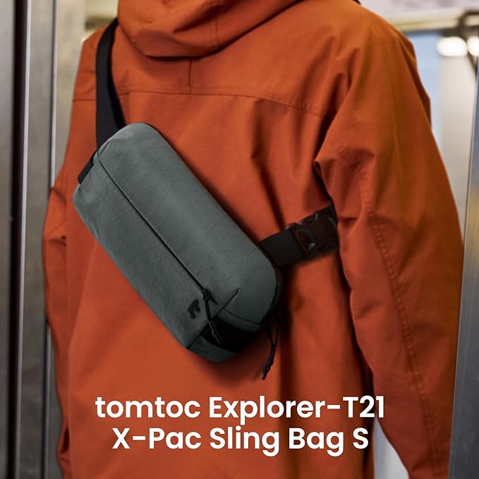 tomtoc Compact EDC Sling Bag 3L-10L, Minimalist Crossbody Bag Chest Shoulder - Image 6