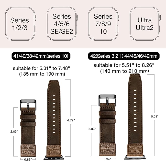 SUNFWR Leather Bands Compatible - Image 5