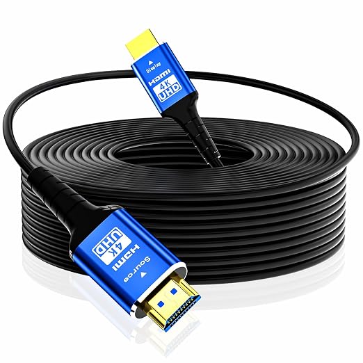 Fiber Optic hdmi Cable 100 ft, 18Gbps 4k Ultra high Speed Support 4K@60Hz HDR10 by Adrenenjoyer