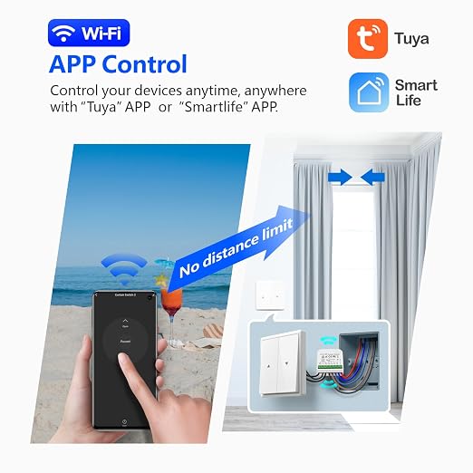 DieseRC 5pcs Wireless Smart Roller Shutter Controller - Image 5